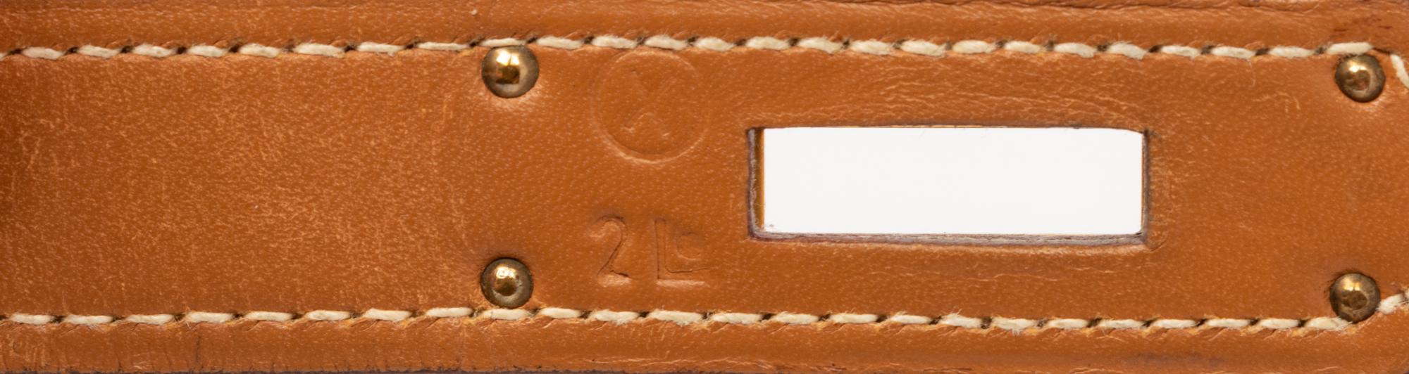 Hermès Kelly Retourne 25 in Bicolor Calfskin, 1994