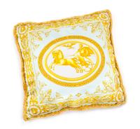A Gianni Versace Silk Pillow Cover, 25" x 25".