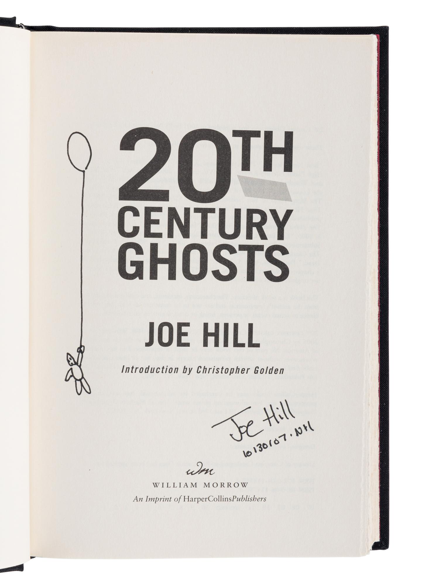 HILL, Joe (b. 1972). Voluntary Committal. Burton, MI: Subterranean Press, 2005.