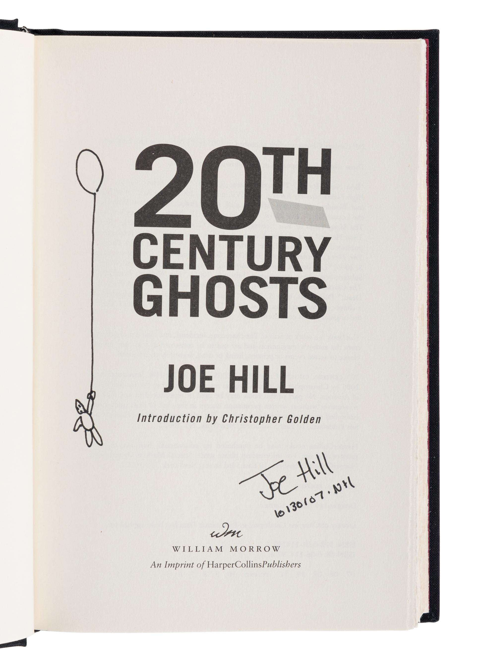 HILL, Joe (b. 1972). Voluntary Committal. Burton, MI: Subterranean Press, 2005.
