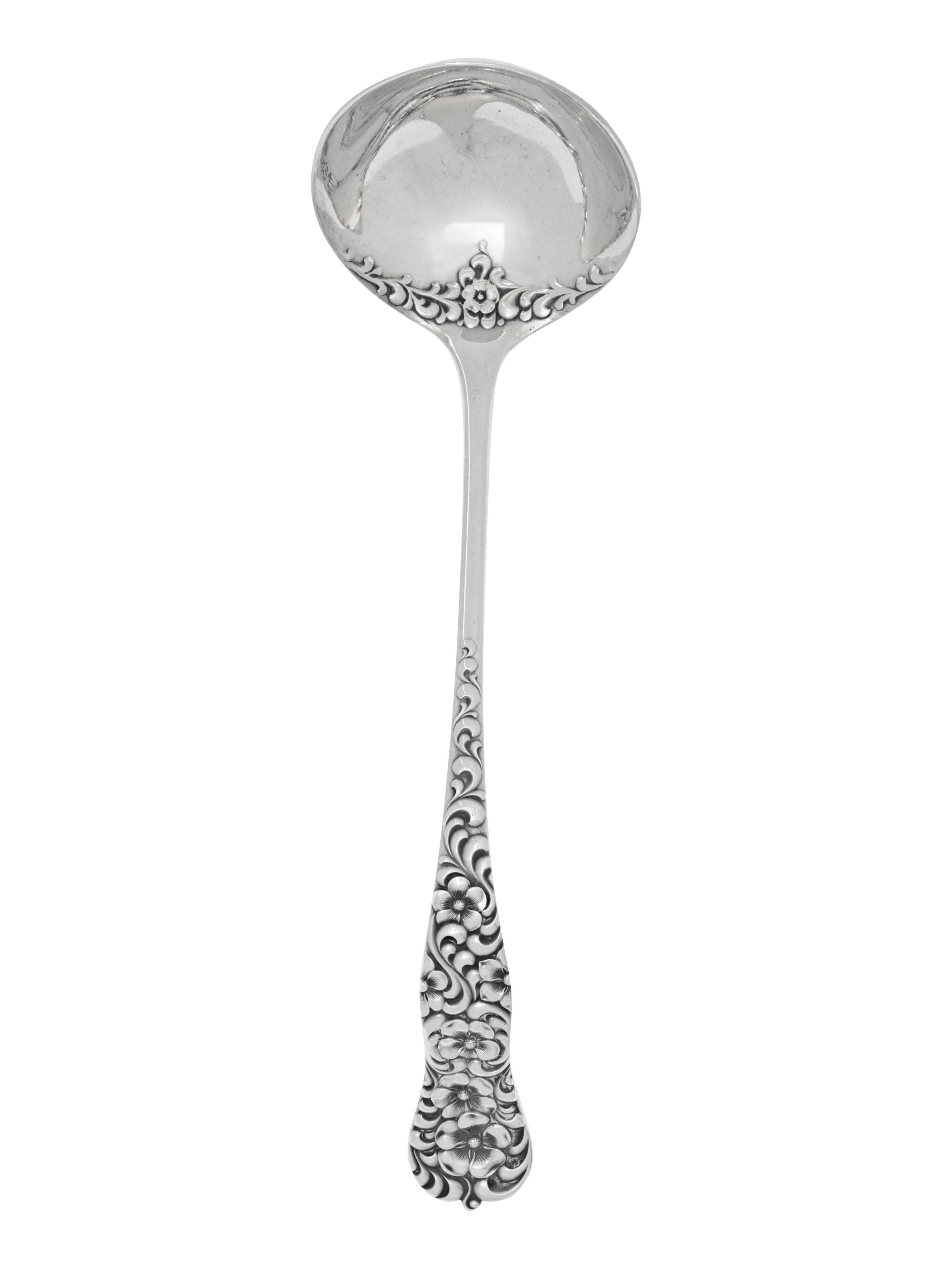 An American Silver Punch Ladle