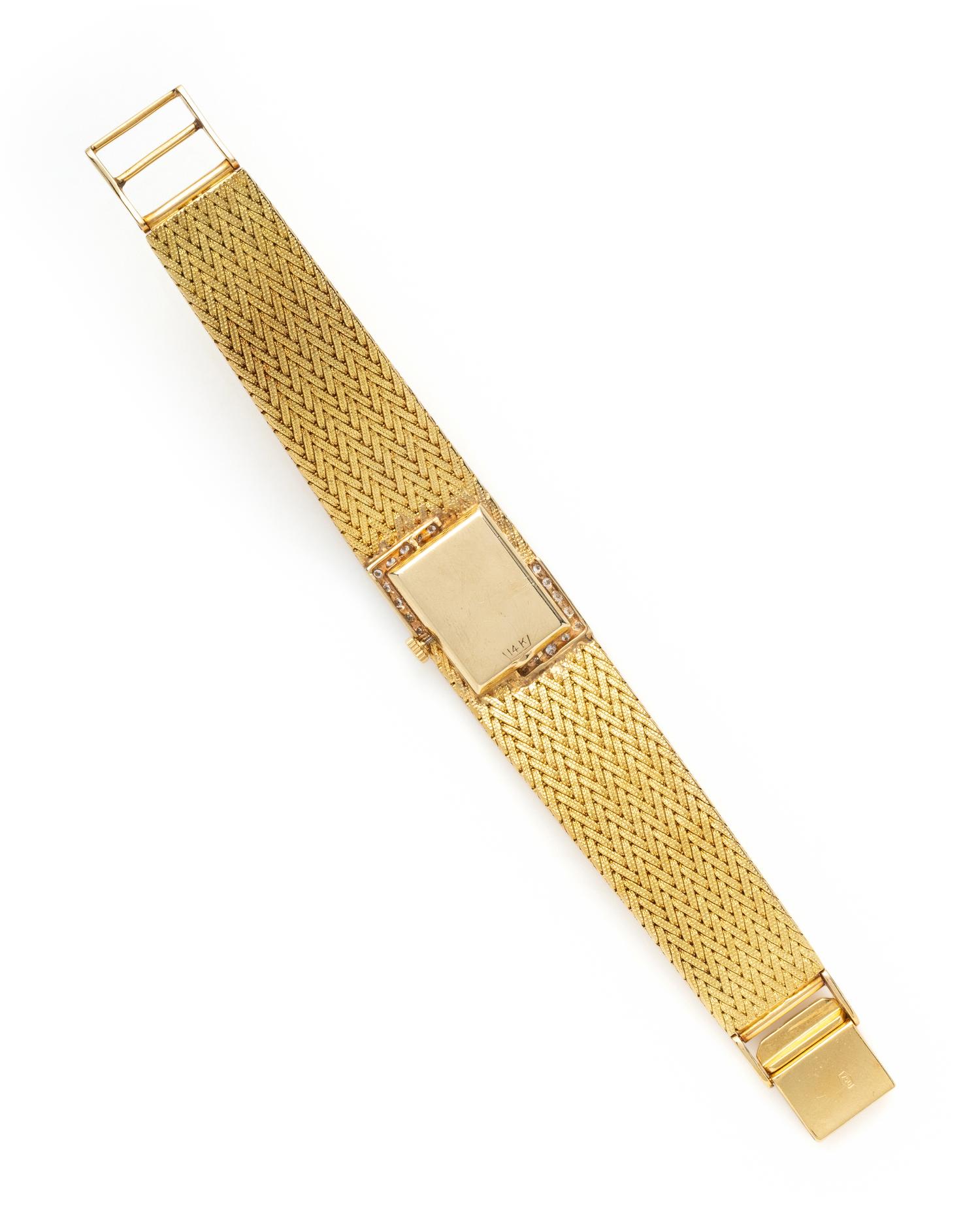 BALOCH, YELLOW GOLD AND DIAMOND WRISTWATCH