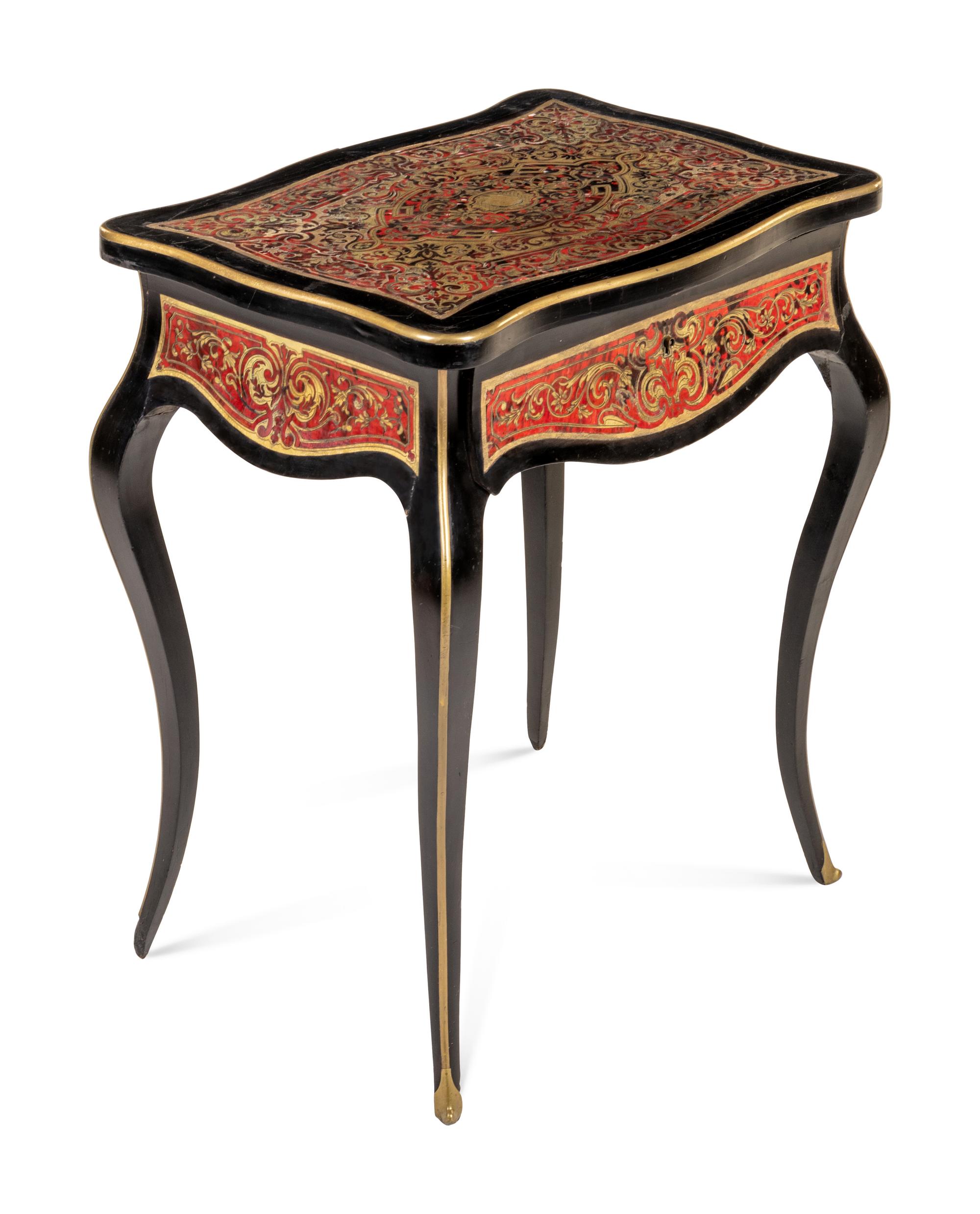 A Napoleon III Style Boulle Marquetry Table