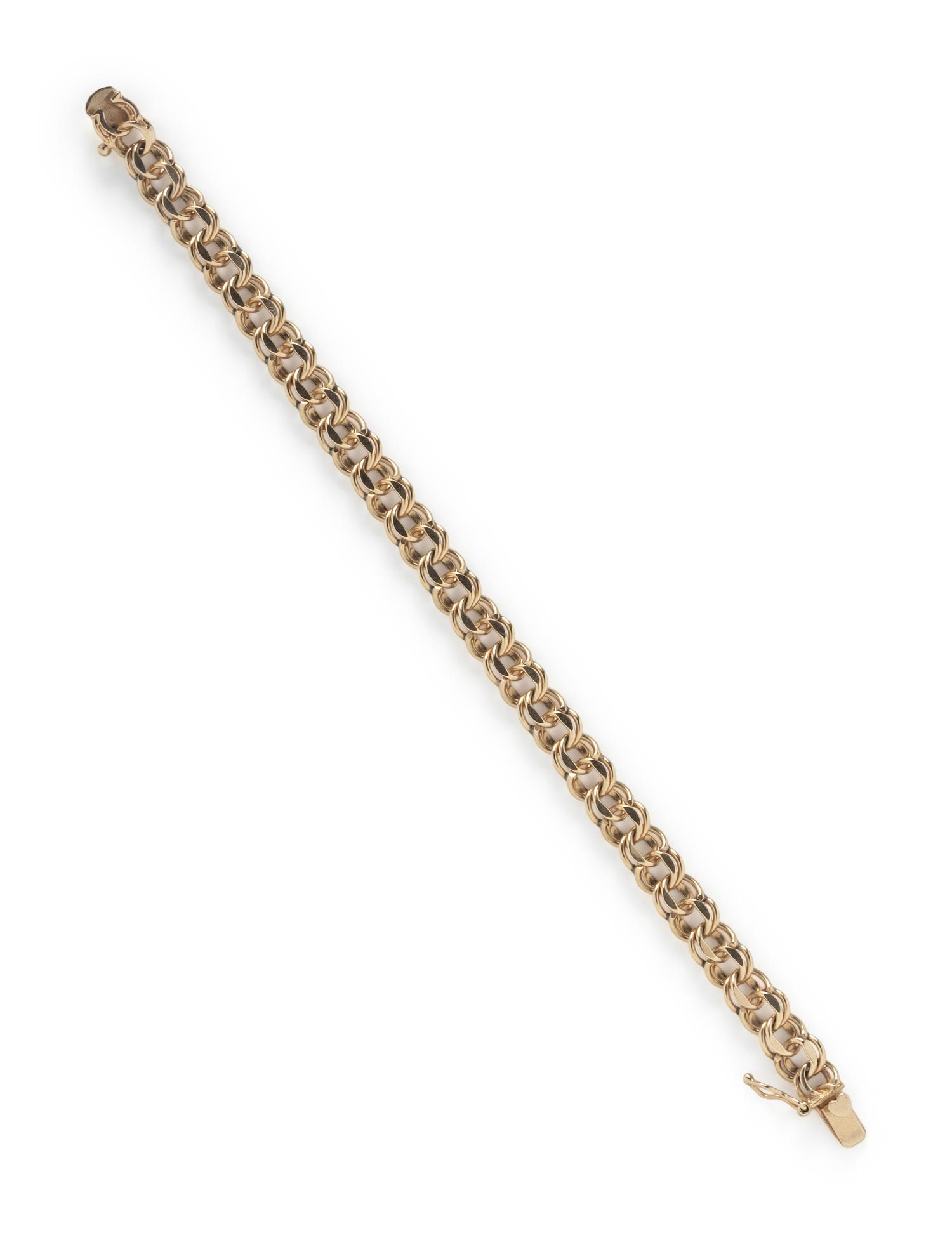 YELLOW GOLD LINK BRACELET