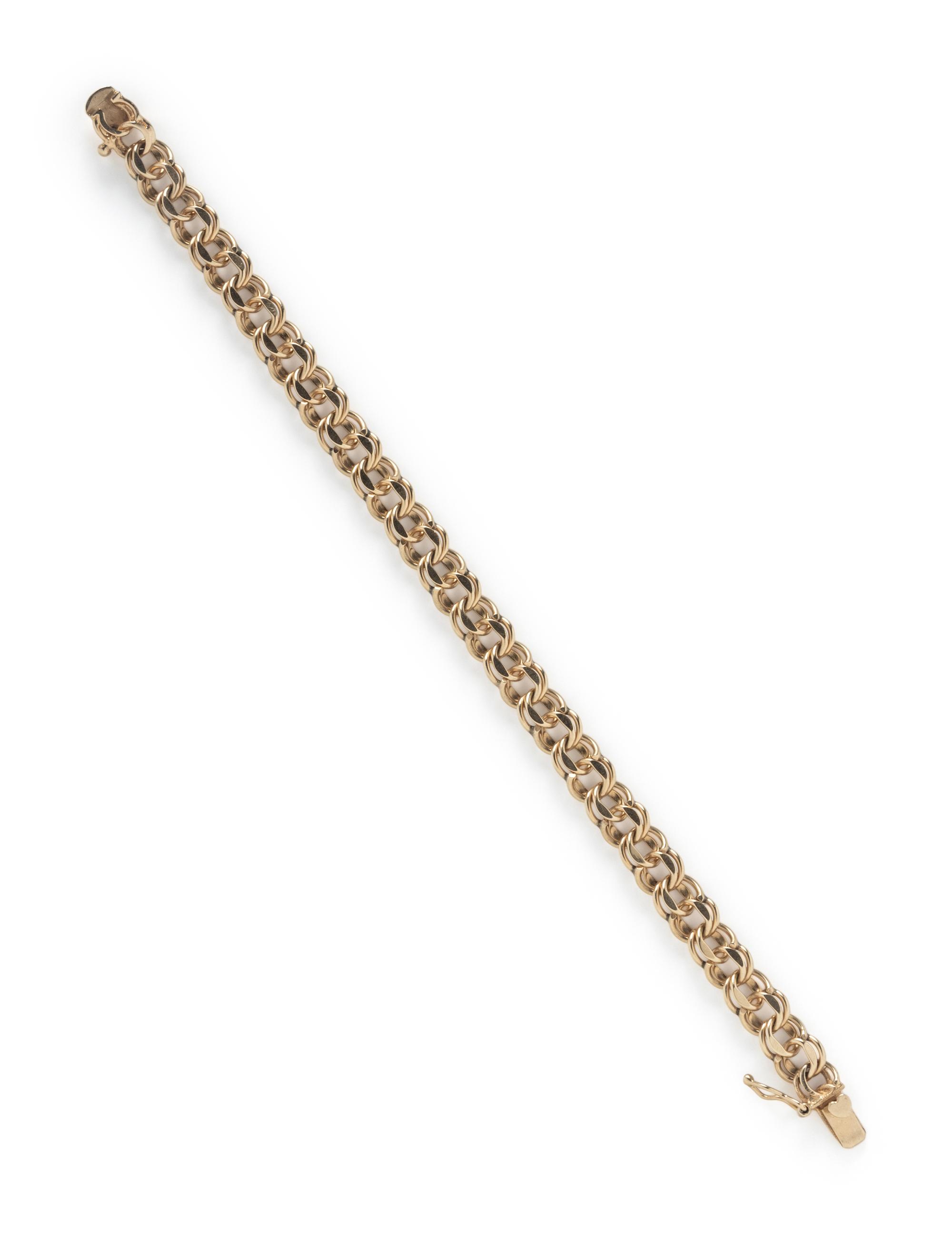 YELLOW GOLD LINK BRACELET