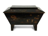 An English Chinoiserie Decorated Cellarette