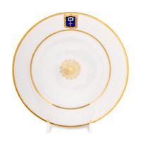 An Alexander III Imperial Porcelain Factory Salad Plate from the ' Alexandria Cottage Palace' Service
