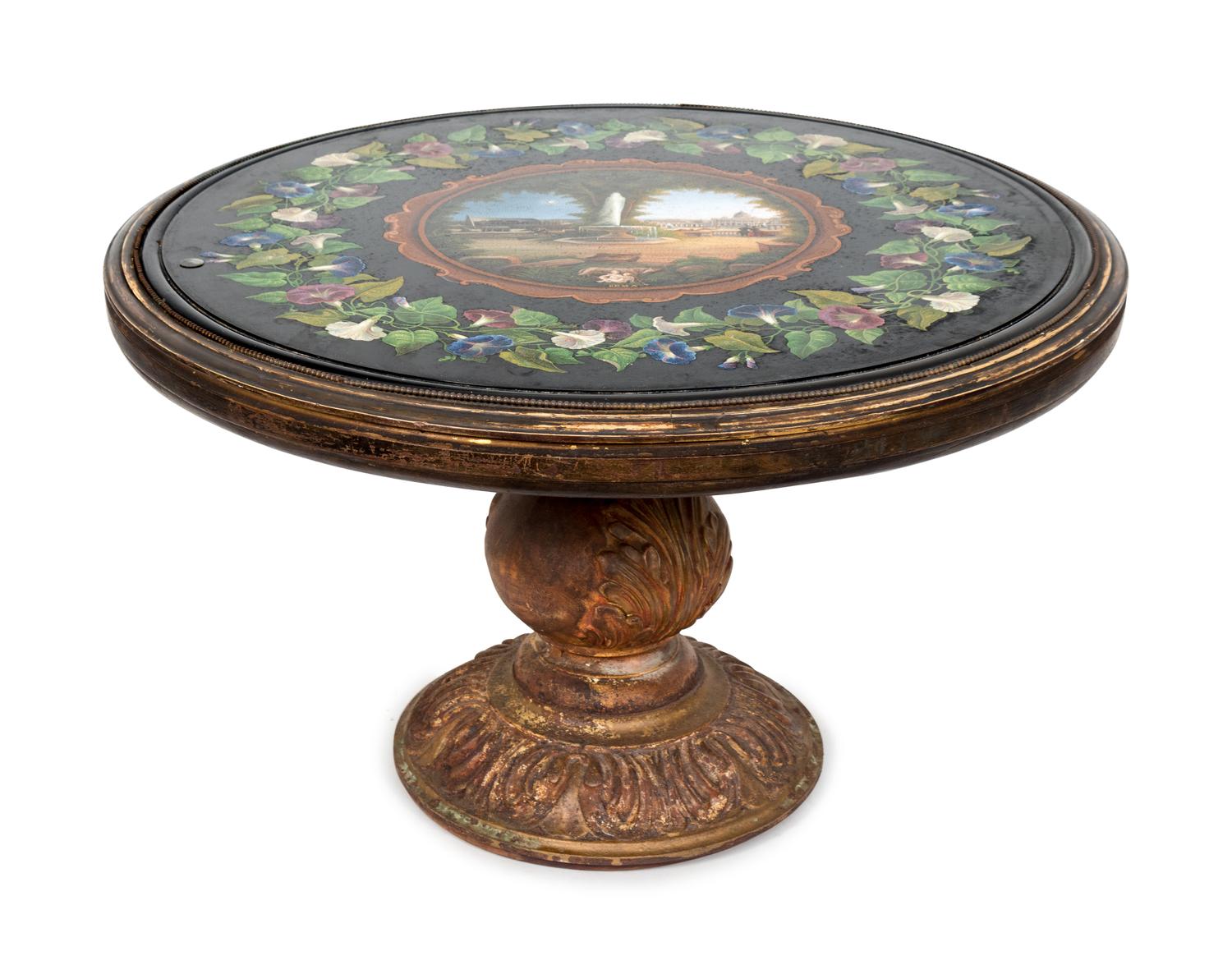 An Italian Micro Mosaic Marble Top Coffee Table — 19TH CENTURY
