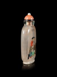 An Inside Painted Rock Crystal Snuff Bottle