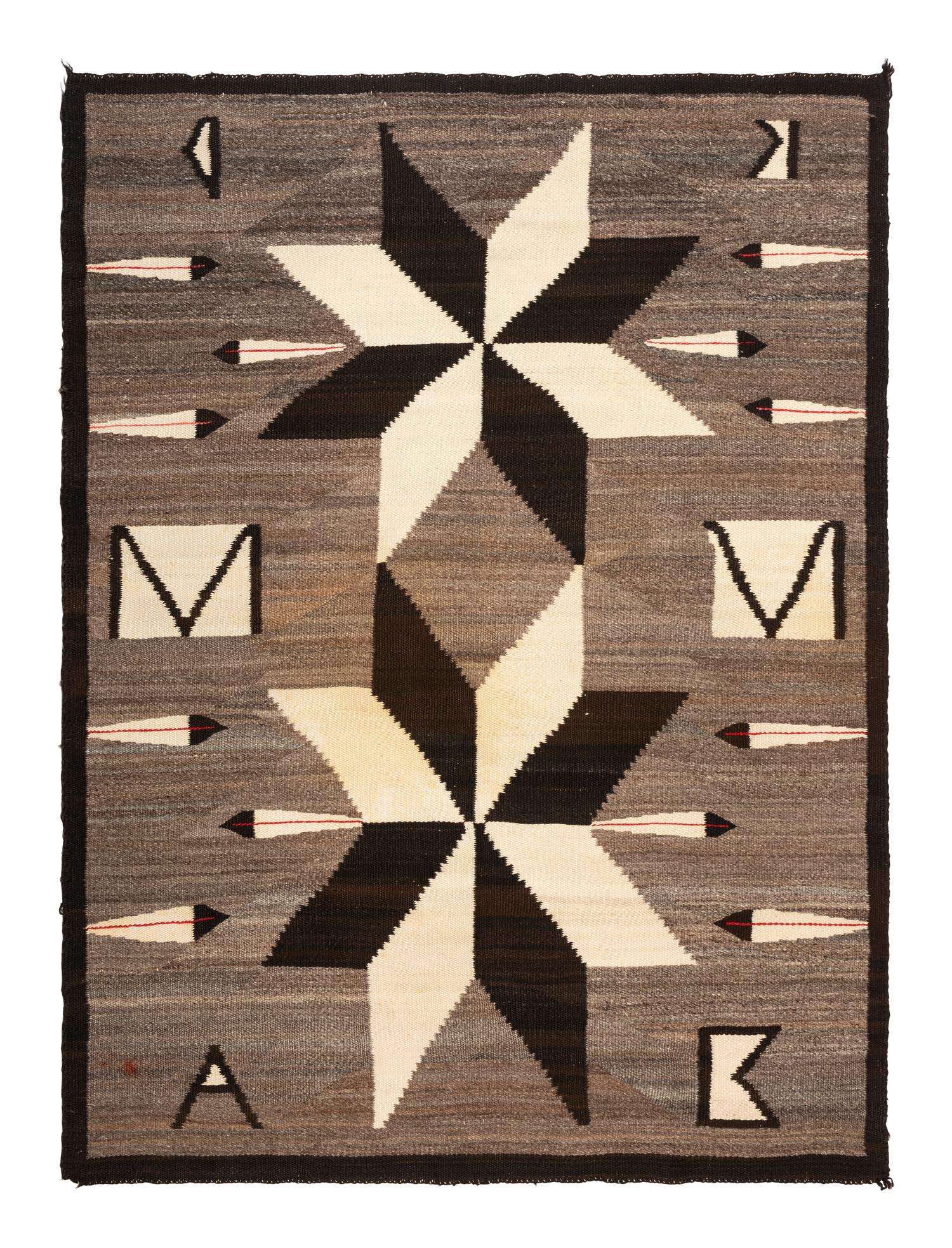Navajo Pictorial Crystal Weaving / Rug
