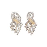 PLATINUM AND DIAMOND DRESS CLIPS