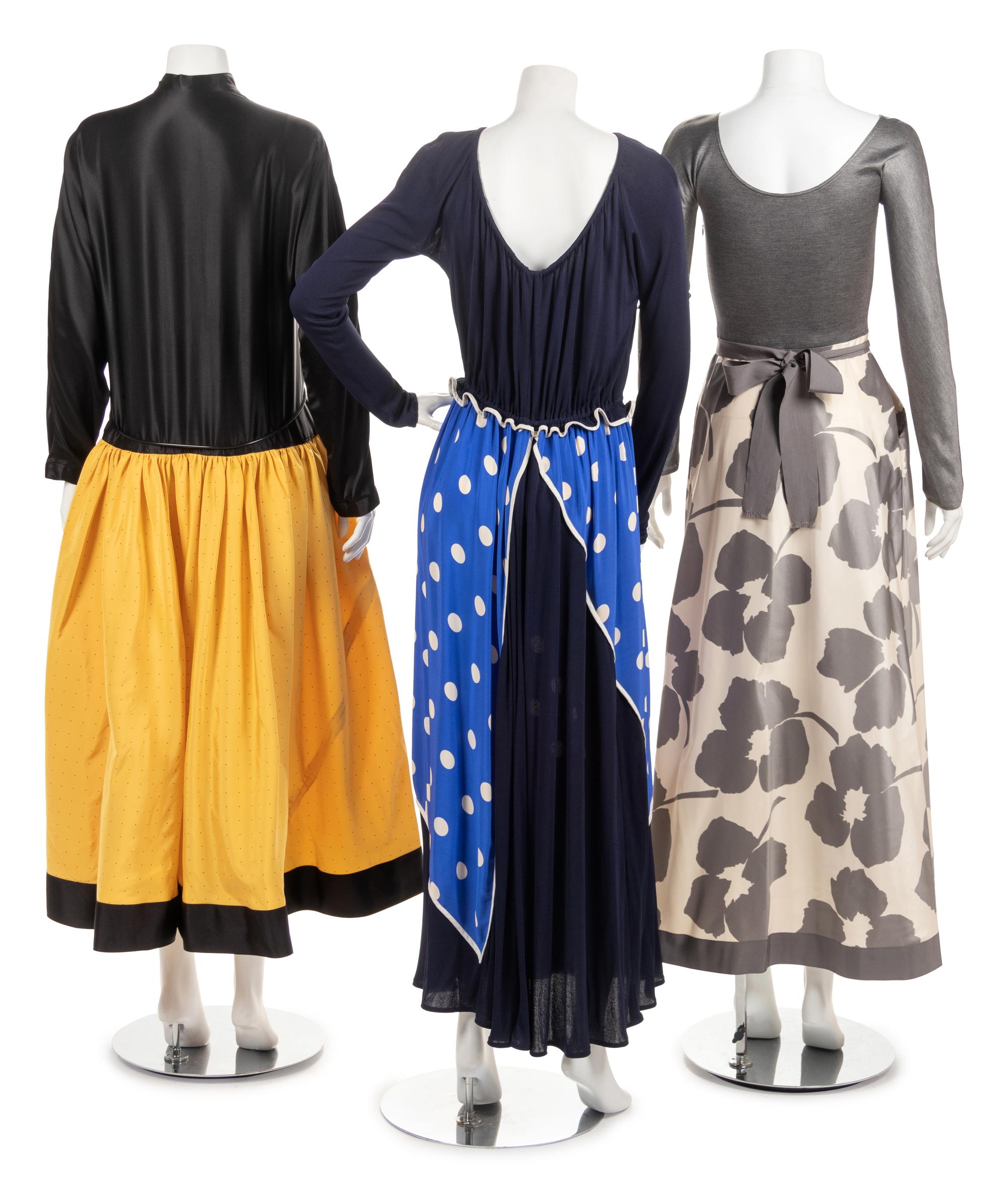 Three Geoffrey Beene Dresses, Spring 1996