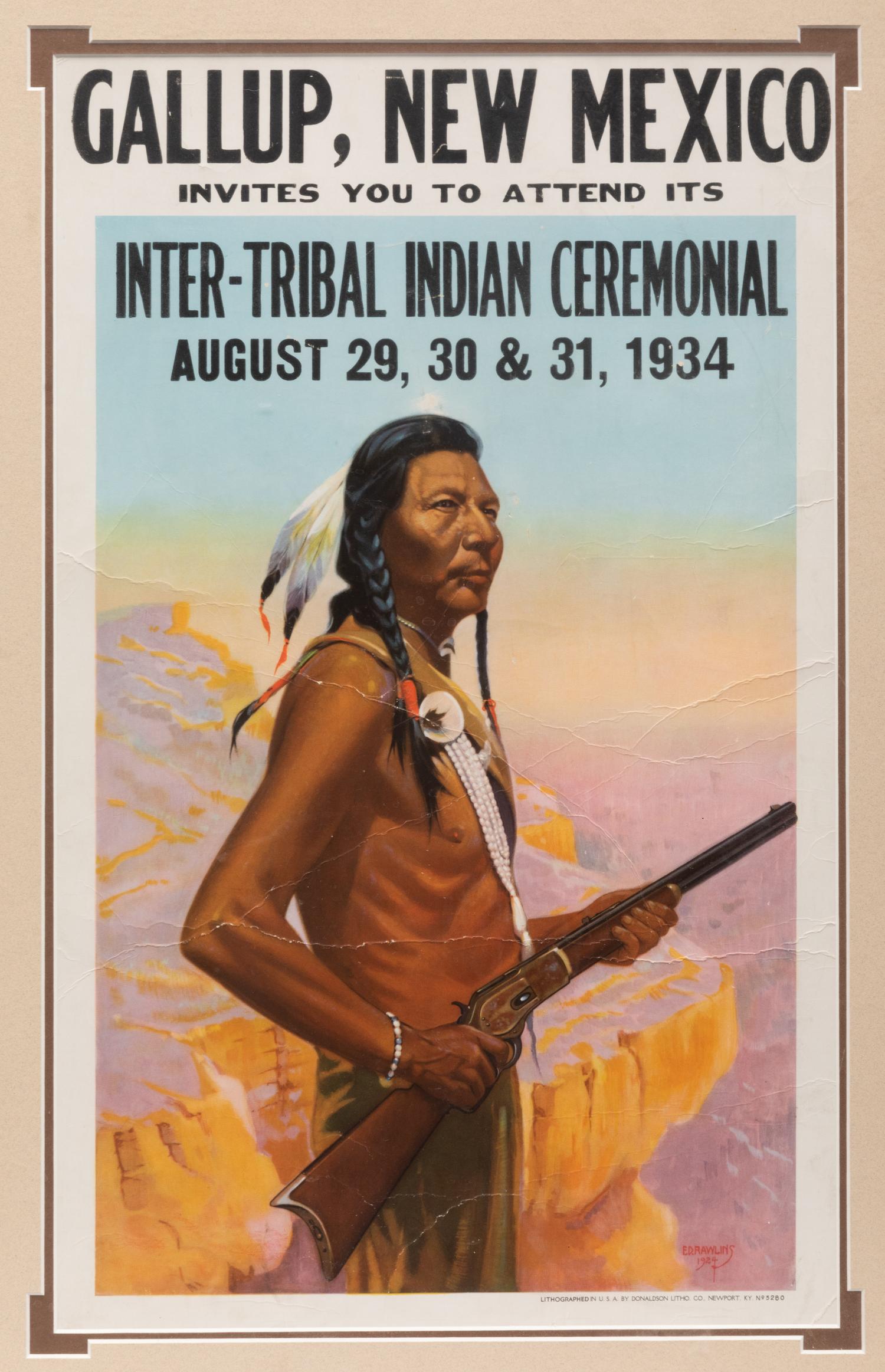 Gallup, New Mexico Inter-Tribal Indian Ceremonial Poster