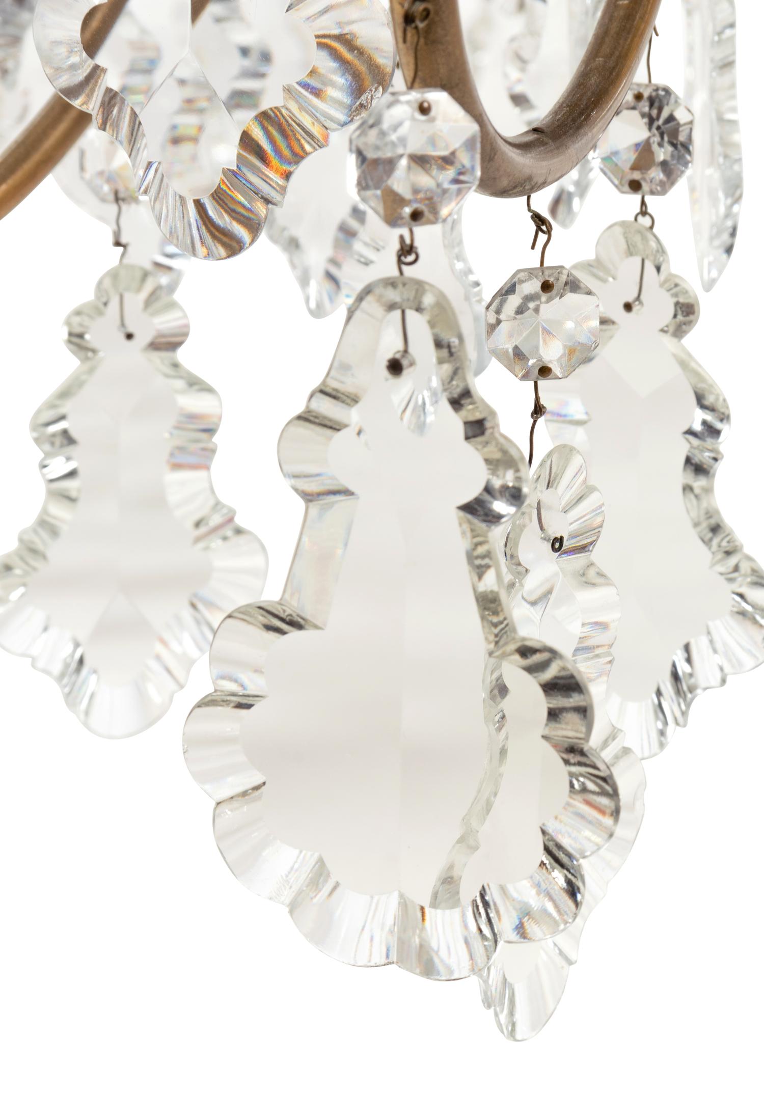 A French Gilt Bronze and Cut Glass Sixty-Light Chandelier