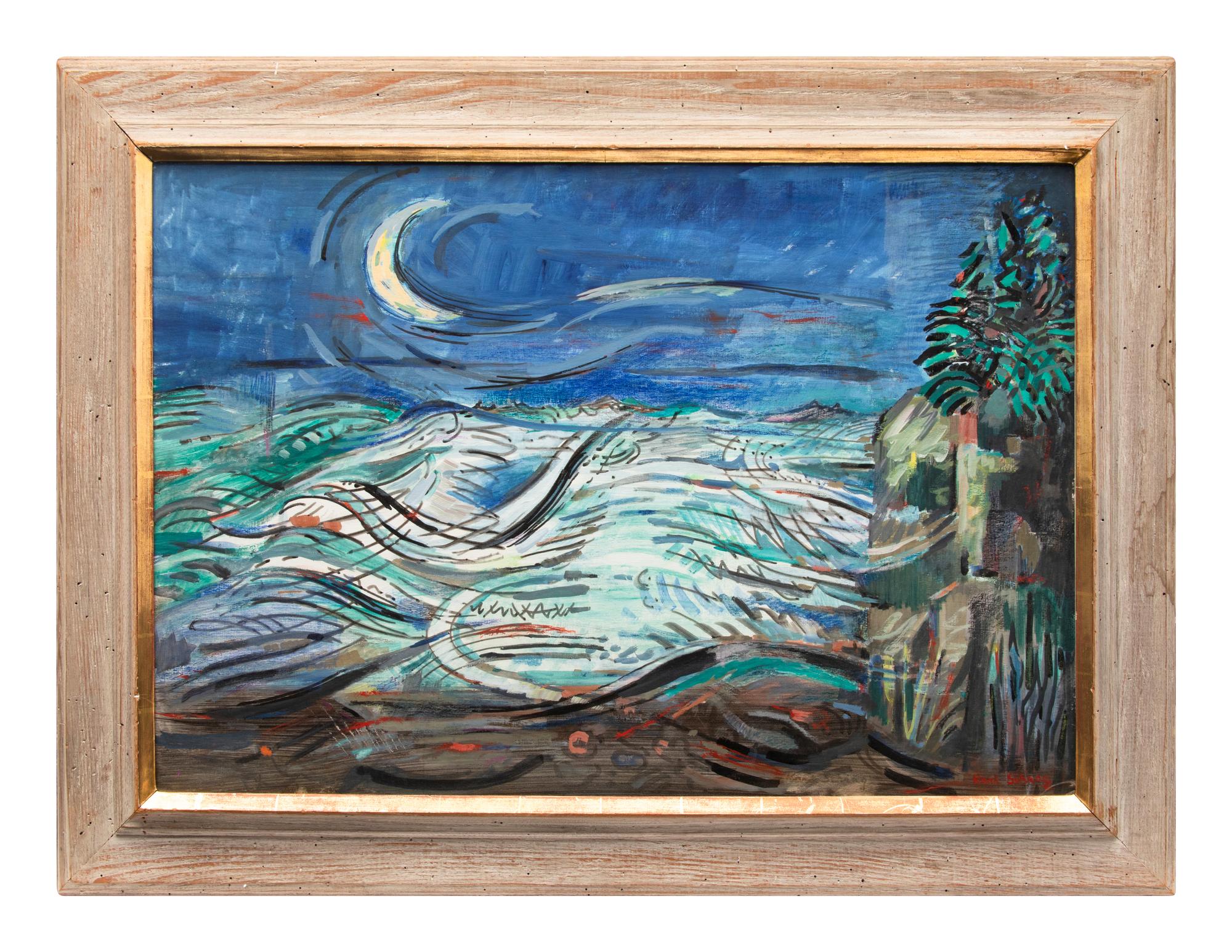 Sickle Moon and Sea