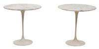 Eero Saarinen (Finnish, 1910-1961), KNOLL, CIRCA 1957, a pair of Tulip side tables