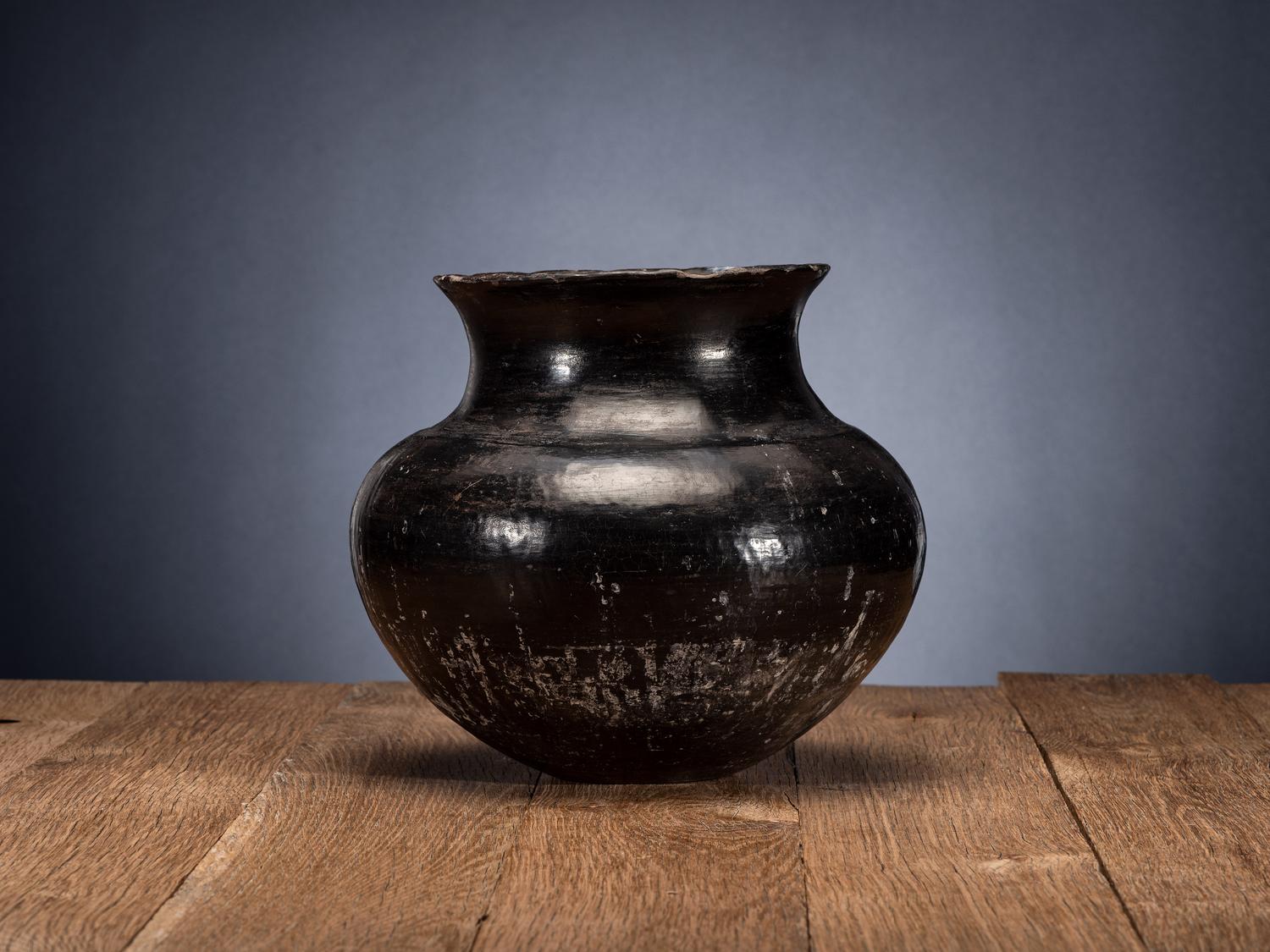 Ohkay Owingeh Blackware Pottery Jar