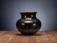 Ohkay Owingeh Blackware Pottery Jar