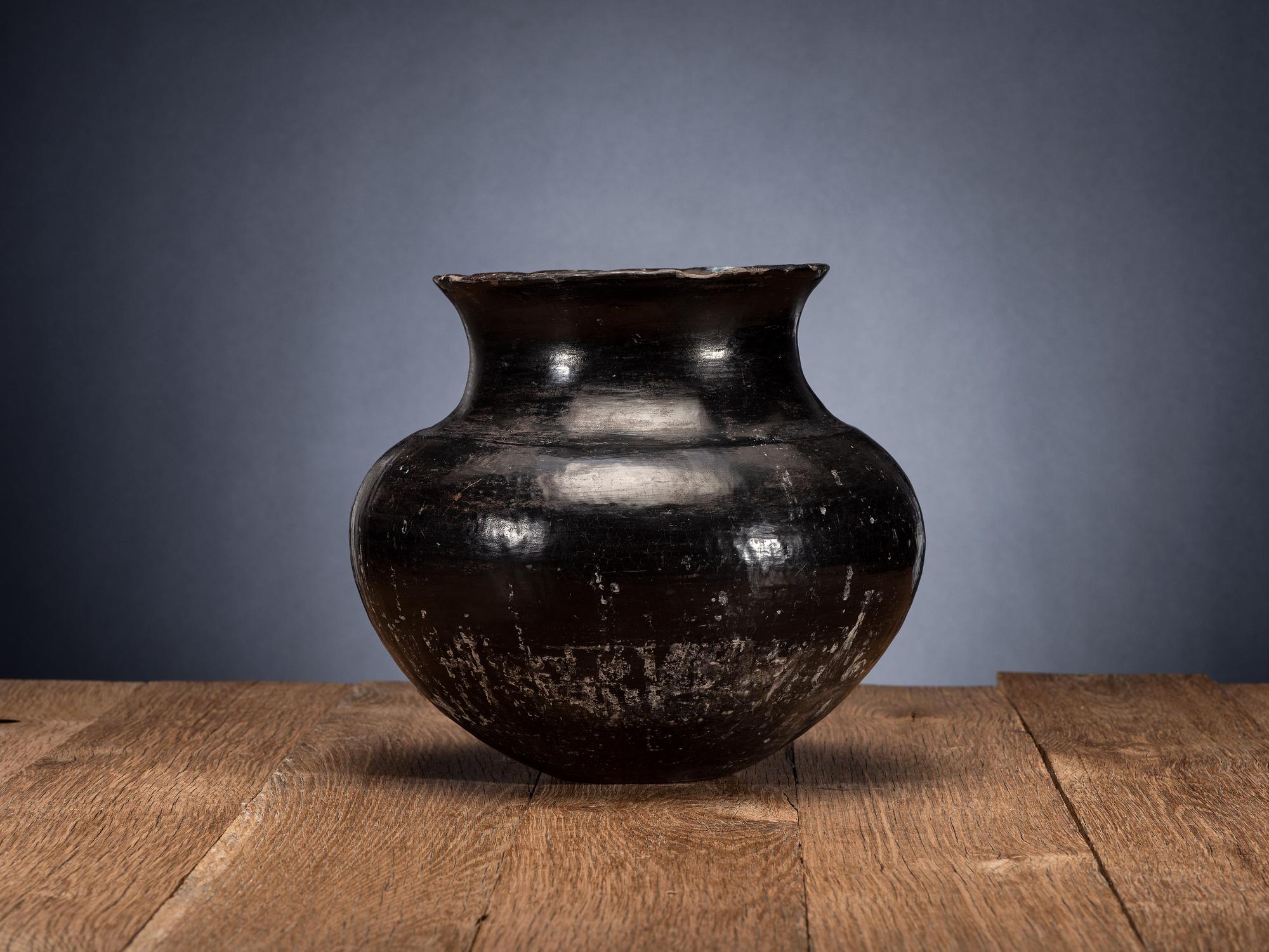 Ohkay Owingeh Blackware Pottery Jar