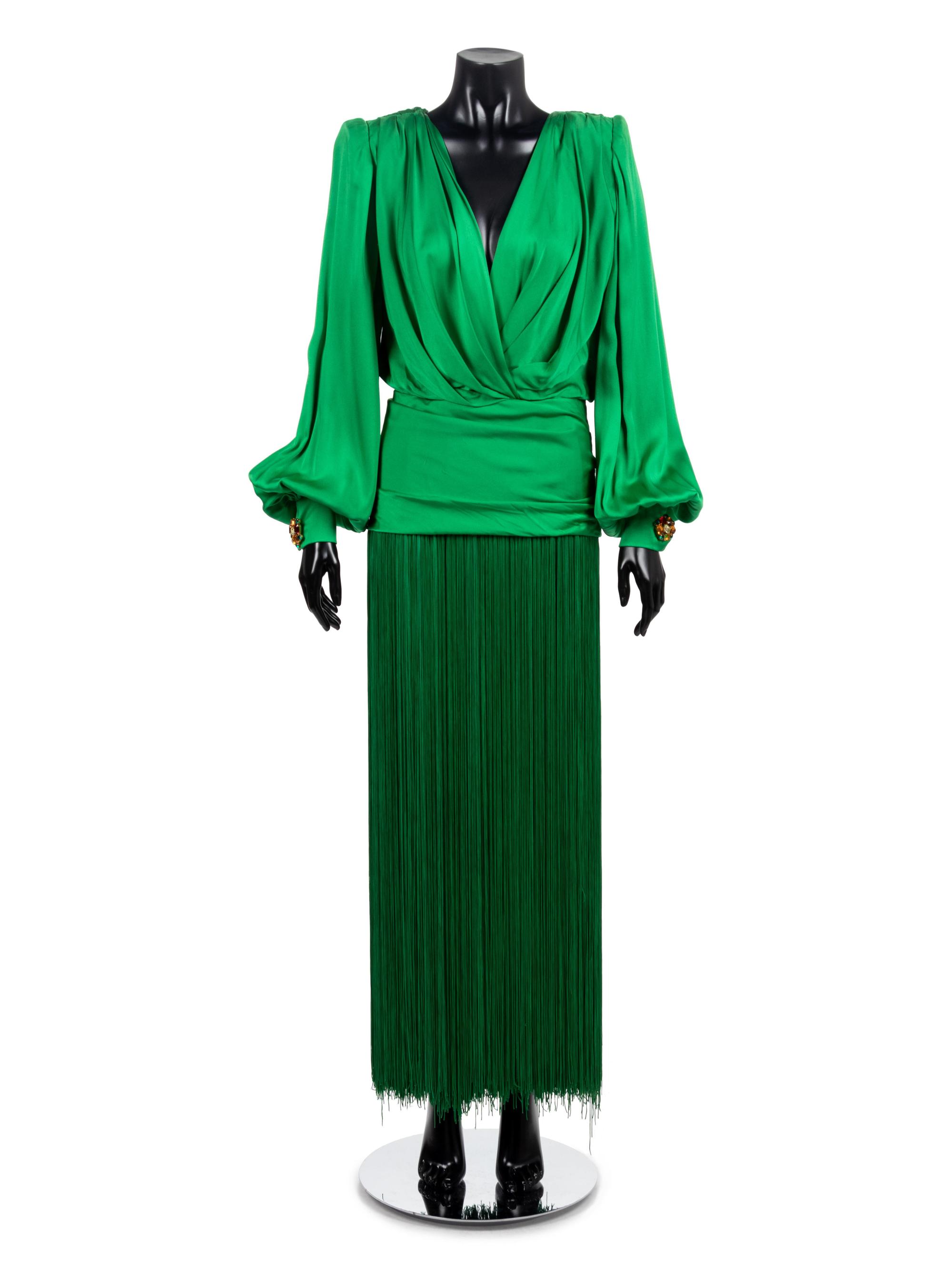 Givenchy Haute Couture Tassel Dress, 1980s