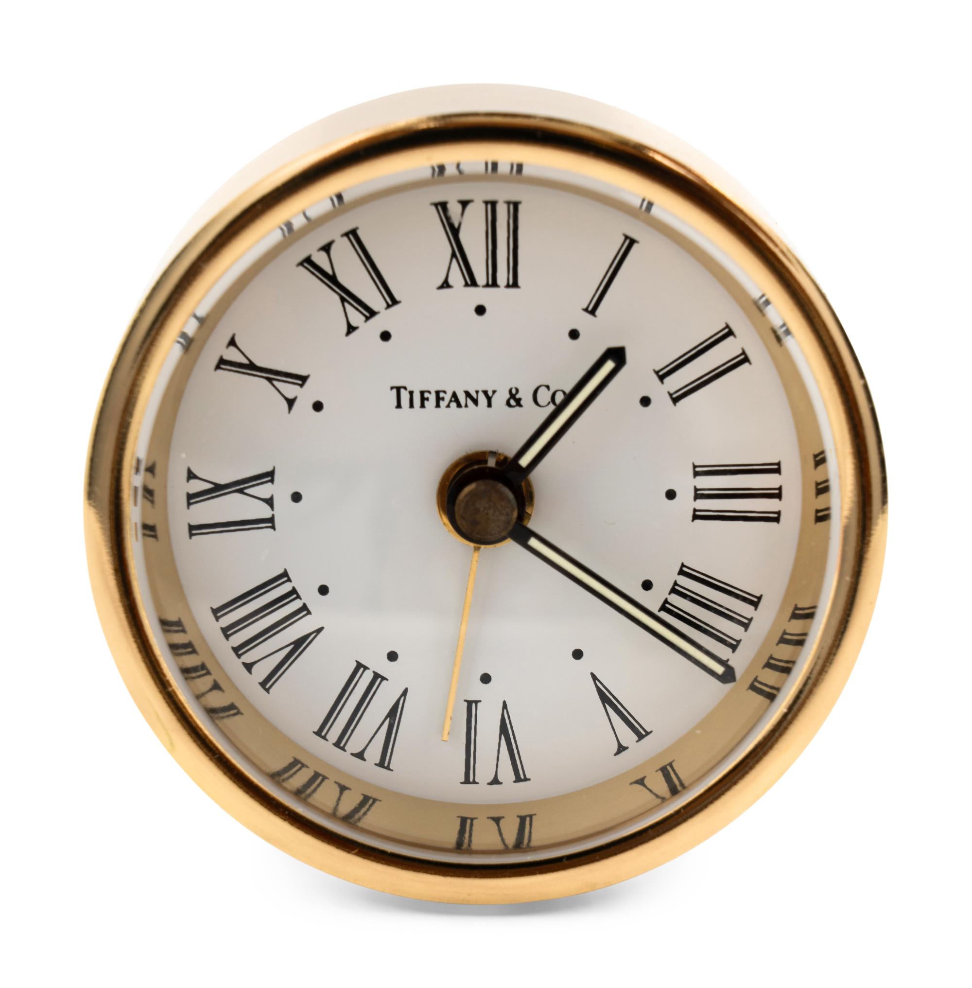 A Group of Tiffany and Cartier Desk Clocks