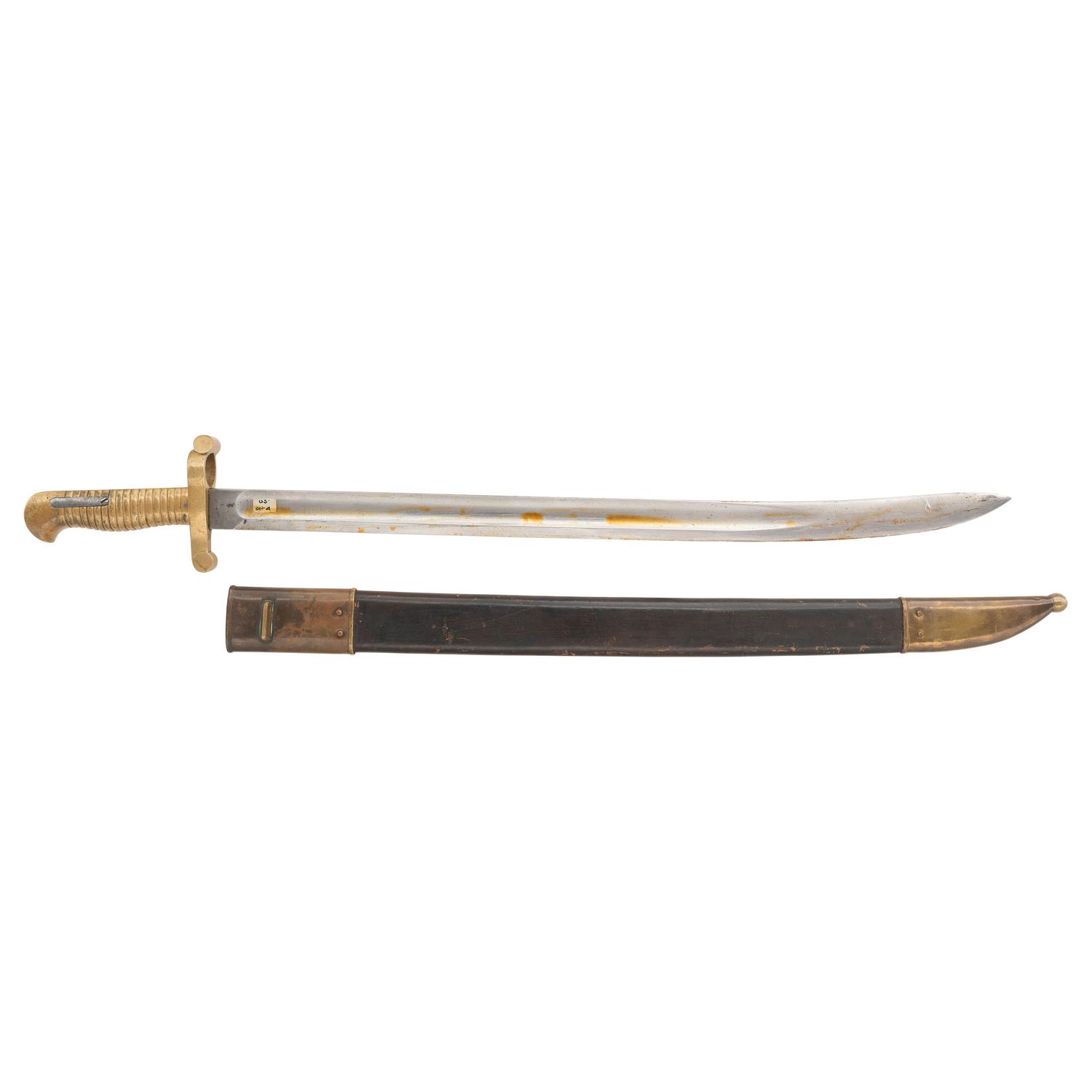 U.S. Model 1841 & 1855 Harpers Ferry Rifle Saber Bayonet & Scabbard