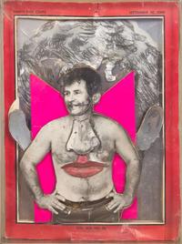 Larry Rivers (American, 1923-2002) - Norman Mailer: Study for Cover of Time Magazine