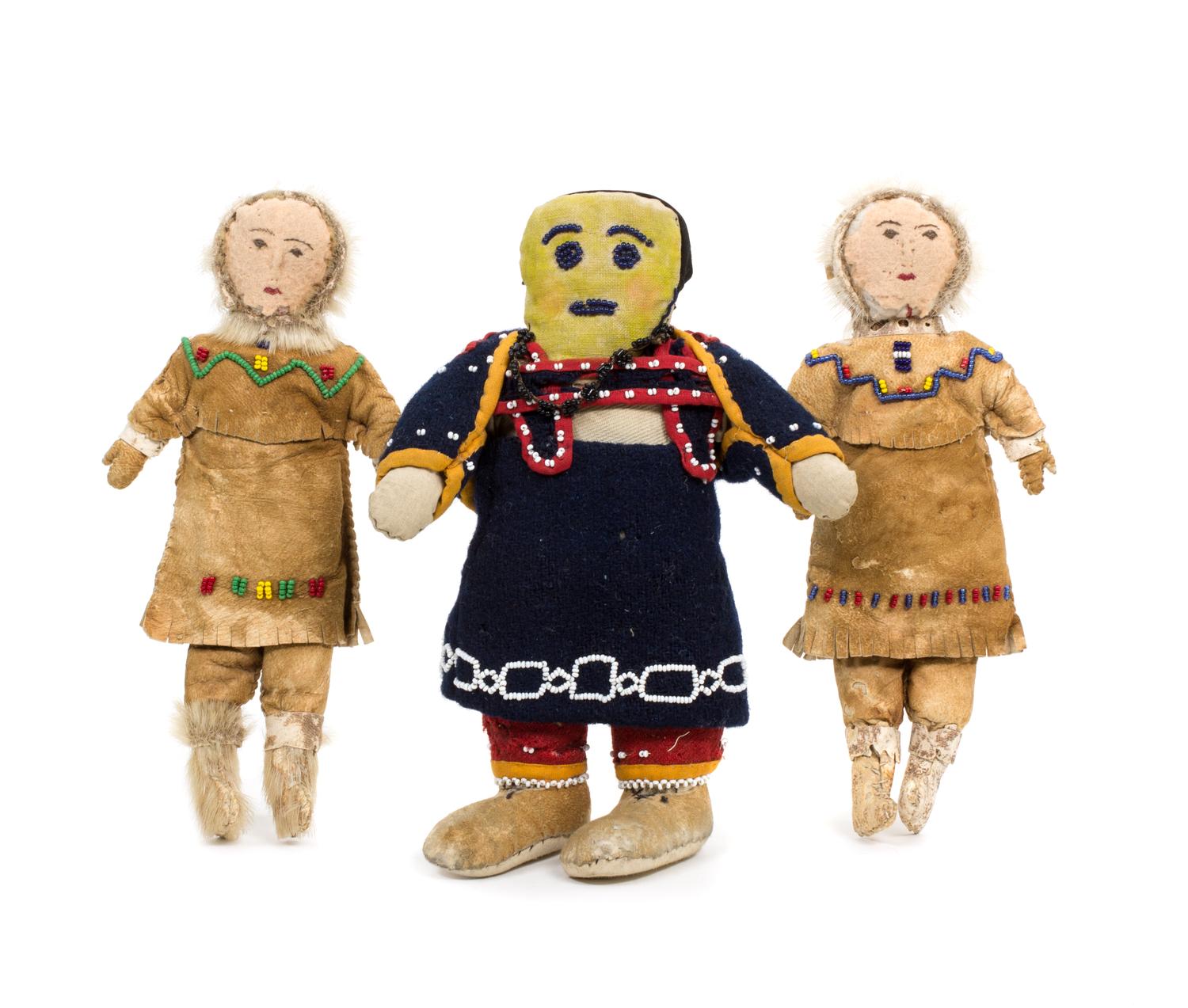 An Ojibwa Doll Height of first 9 inches.