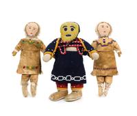 An Ojibwa Doll Height of first 9 inches.