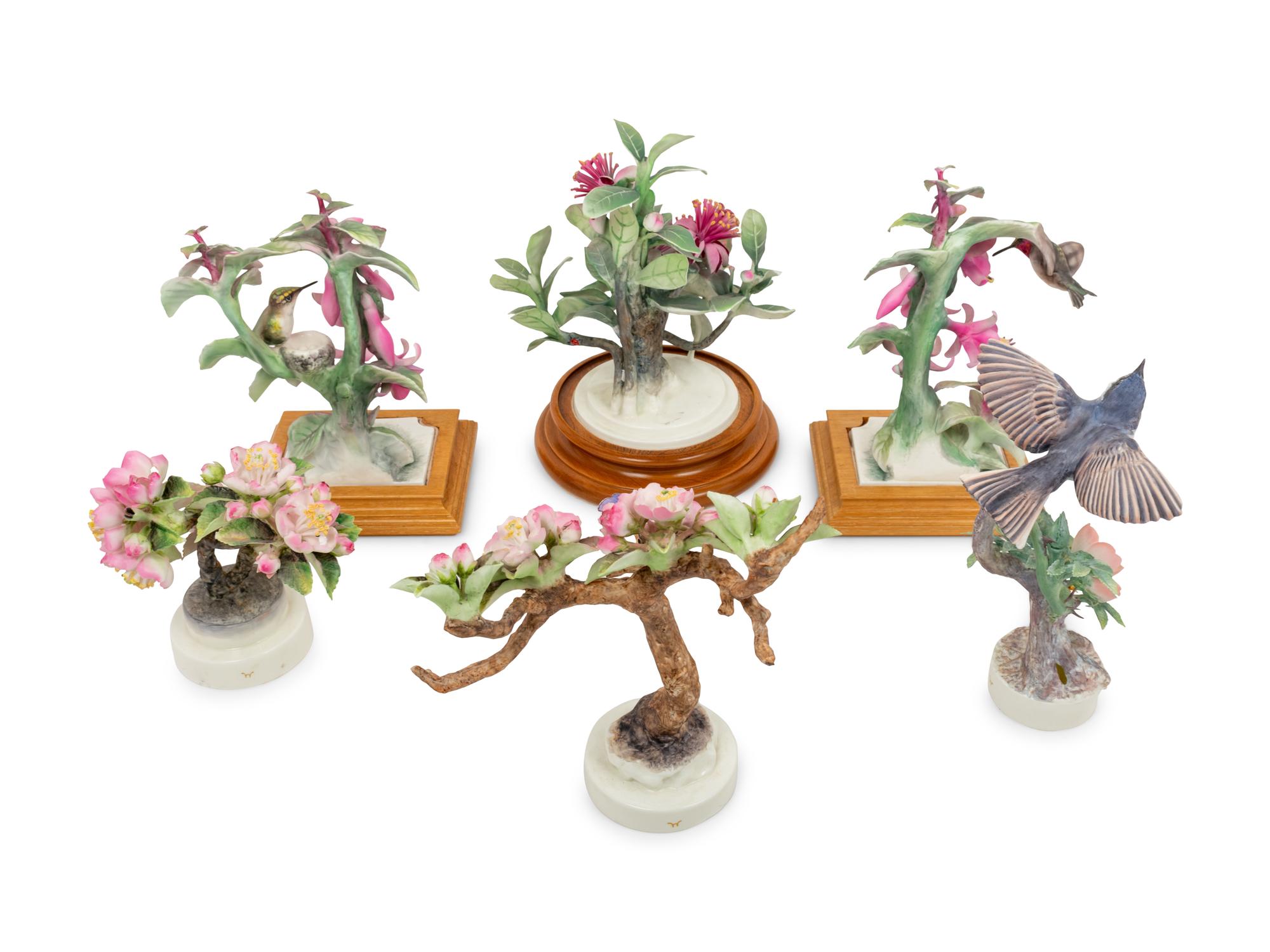 Six Royal Worcester Dorothy Doughty Porcelain Groups