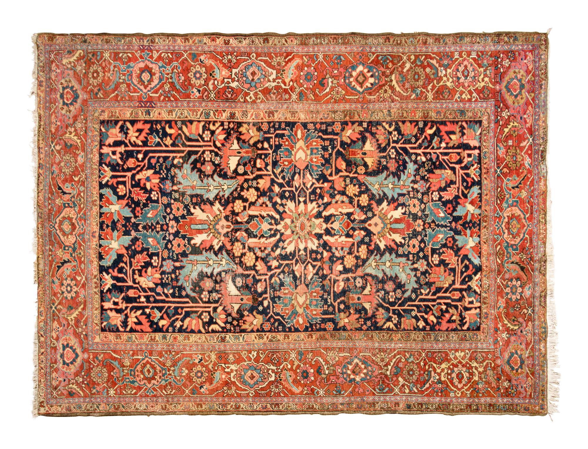 A Heriz Wool Rug