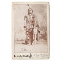 Sitting Bull Cabinet Card by L.W. Stilwell