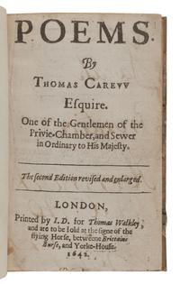 [ENGLISH LITERATURE & HISTORY]. A group of 5 works, comprising: