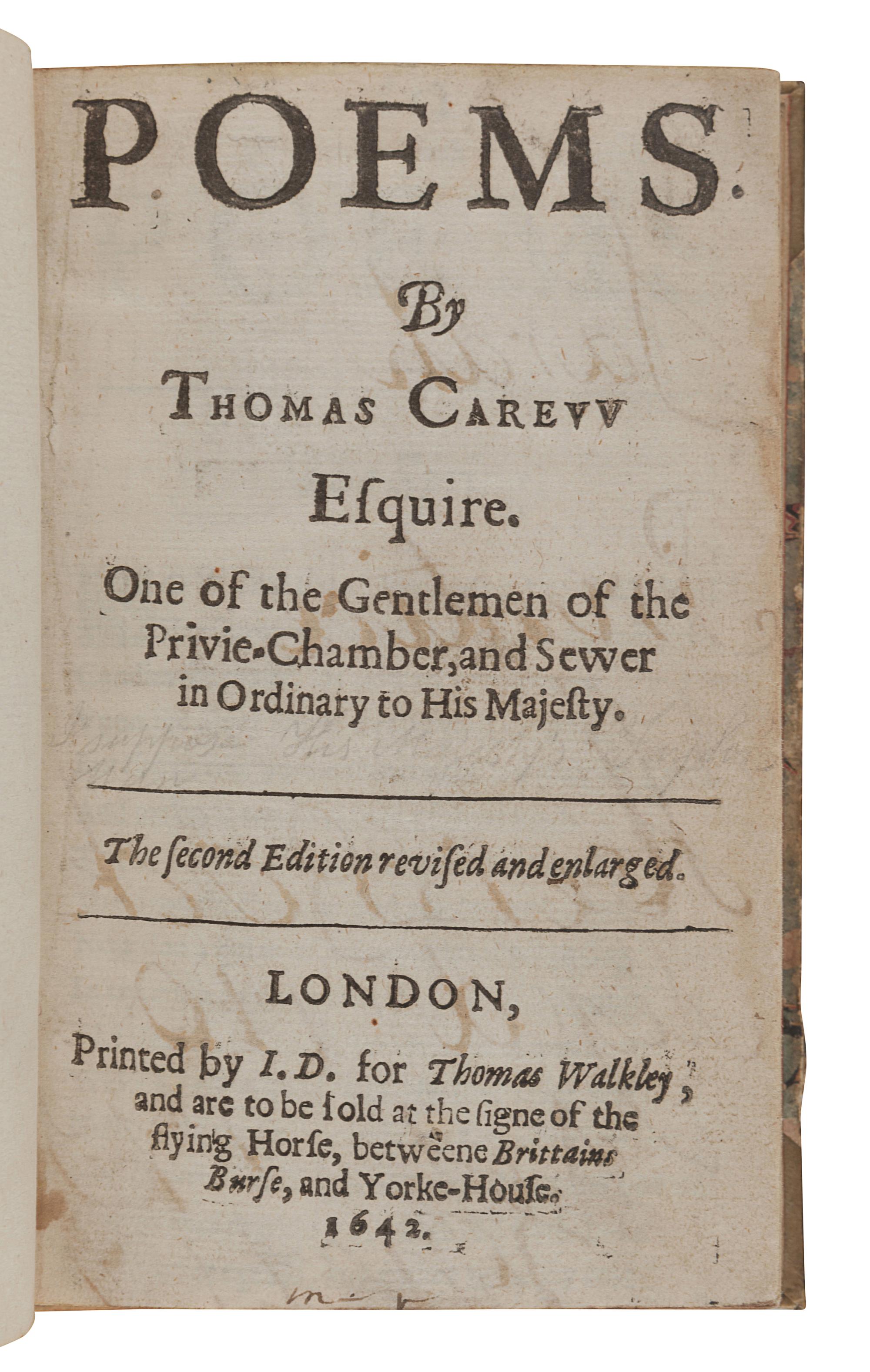 [ENGLISH LITERATURE & HISTORY]. A group of 5 works, comprising: