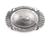 Stamped Silver Pin / Pendant