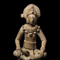 A Maya or Veracruz Terracotta Figure