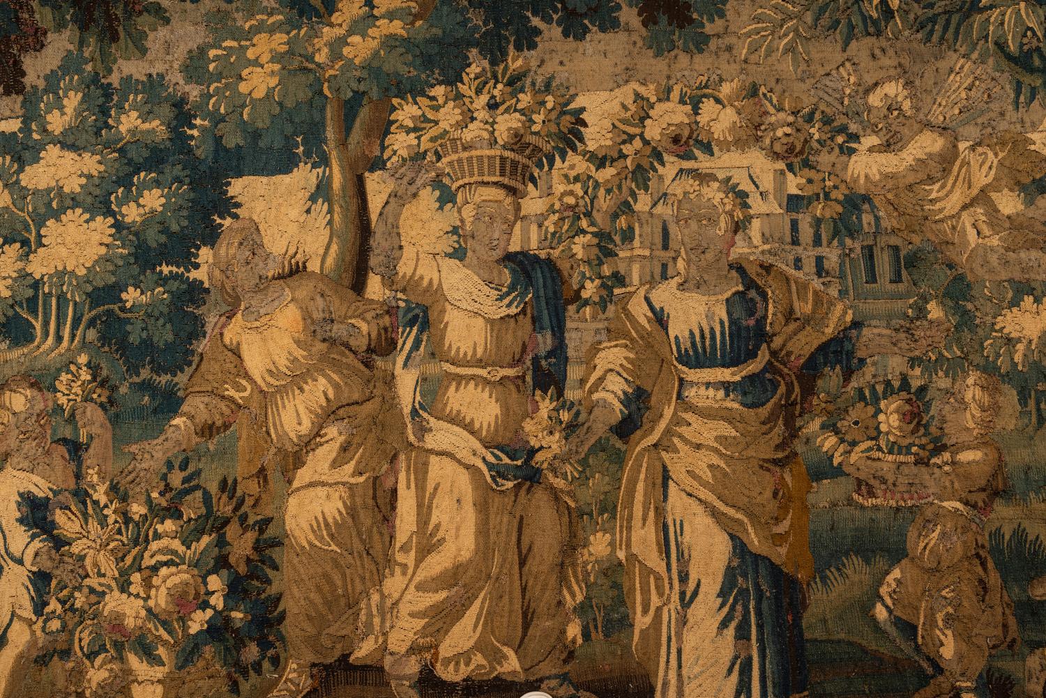 A Flemish Verdure Wool Tapestry