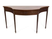A Pair of George III Style Mahogany Console Tables — EARLY 20TH CENTURY