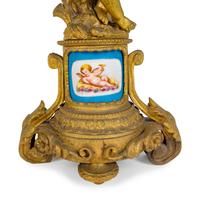 A Pair of Louis XV Style Gilt Bronze Three-Light Candelabrum — 19TH CENTURY