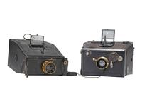 [CAMERAS]. Two French cameras, incl. Steno-Jumelle and Mackenstein.