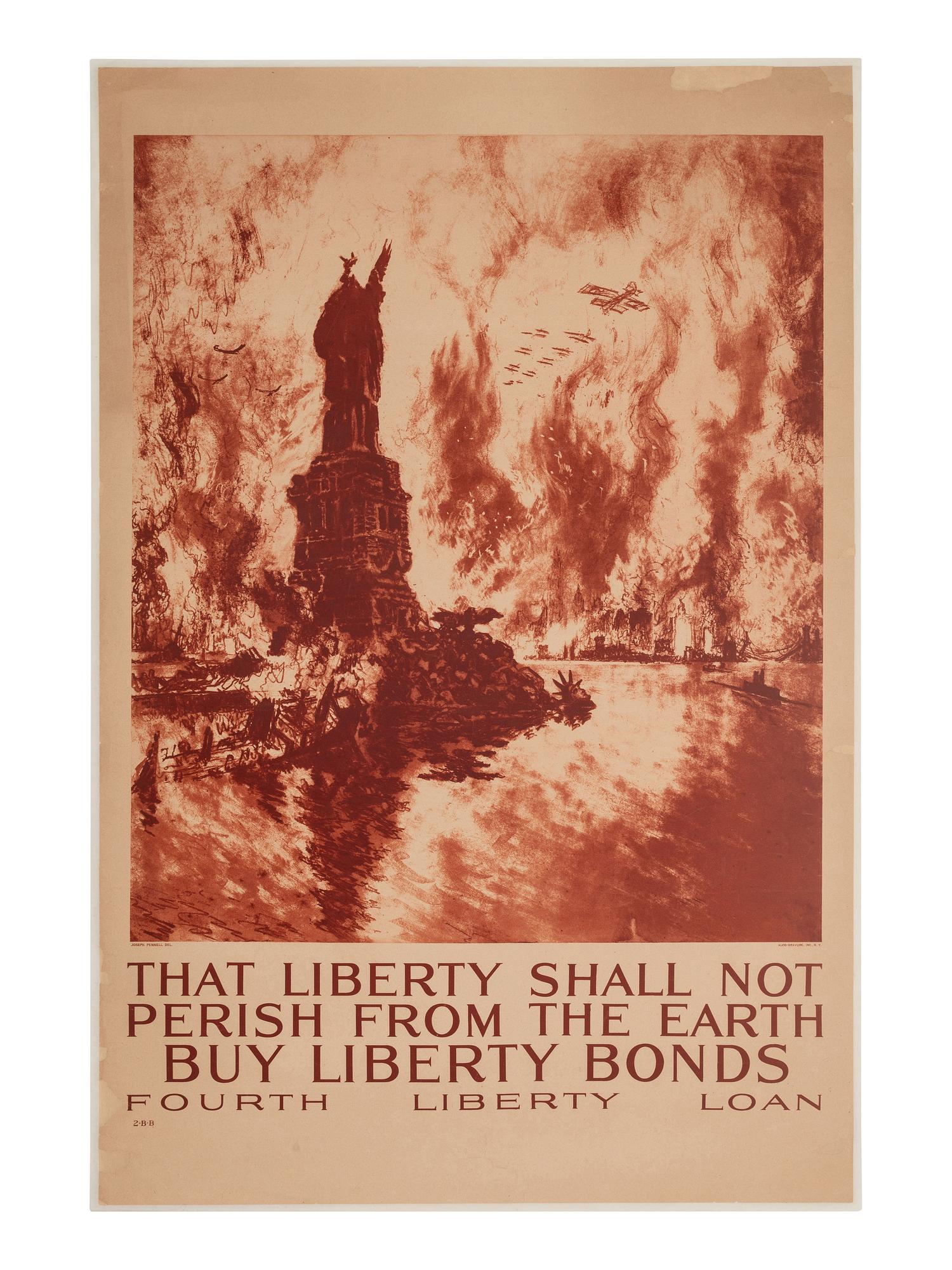 [WWI]. 4 posters promoting Liberty Bonds and War Savings Stamps.