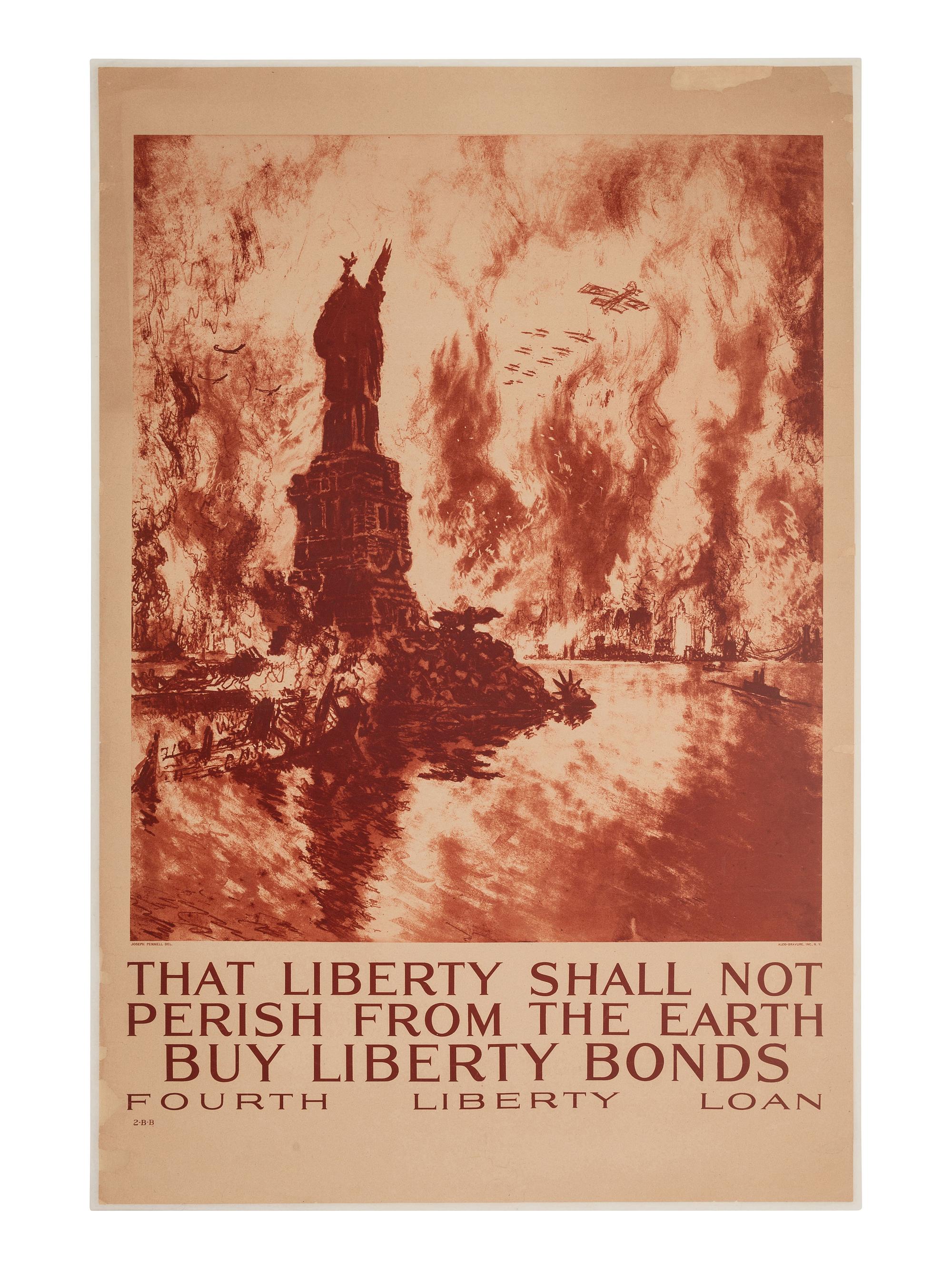 [WWI]. 4 posters promoting Liberty Bonds and War Savings Stamps.