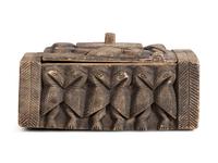 Sepik River Region Papua New Guinea Hornbill Carved Wooden Box and Cover