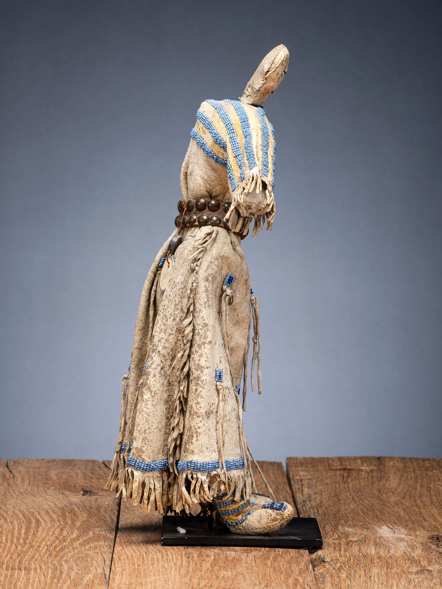 Sioux Beaded Hide Doll