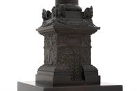 A Grand Tour Bronze Vendome Column Mounted as a Lamp