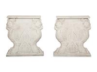 An Italian Specimen Marble and Carved White Marble Table