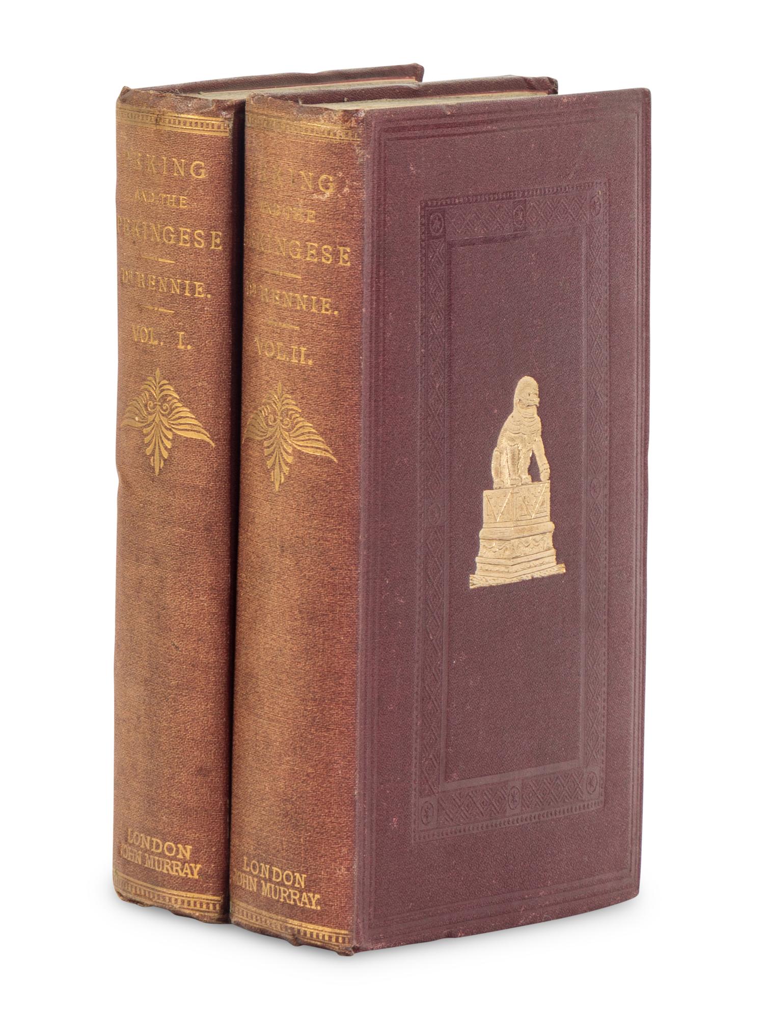 RENNIE, David Field (d.1868). Peking and the Pekingese During the First Year of the British Embassy at Peking . London: John Murray, 1865.