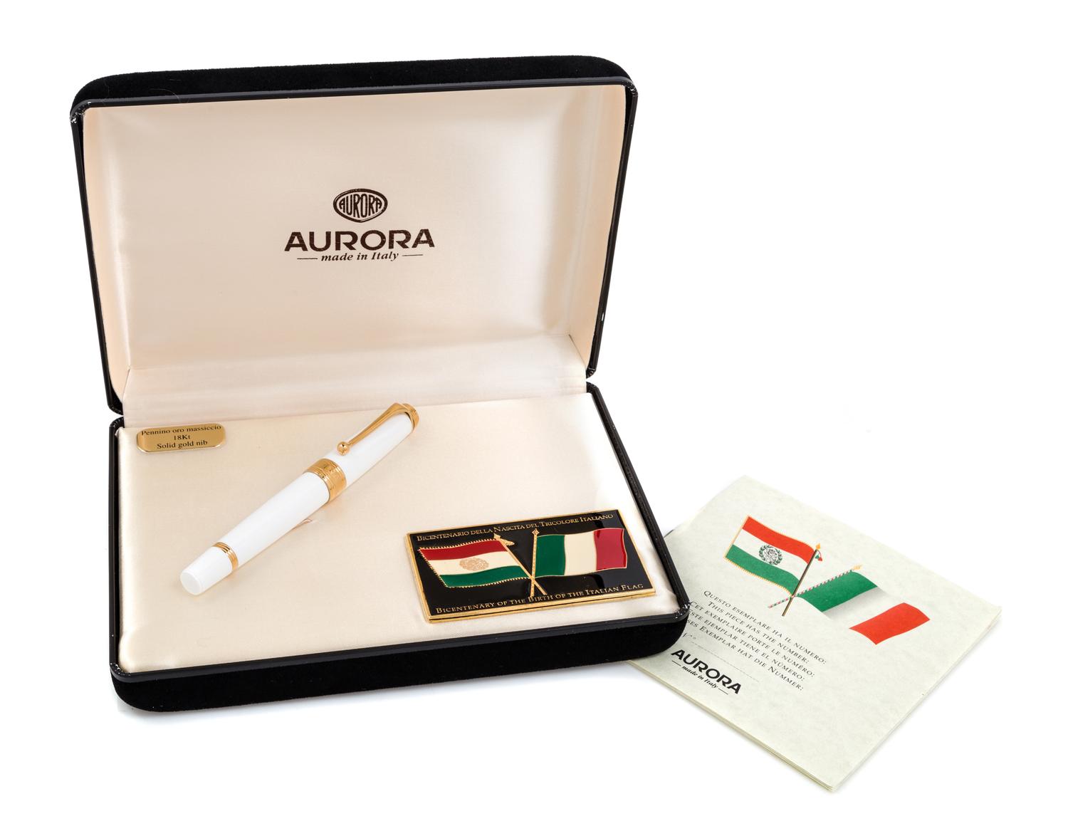 An Aurora Bicentenary of the Italian Flag Limited Edition Fountain Pen