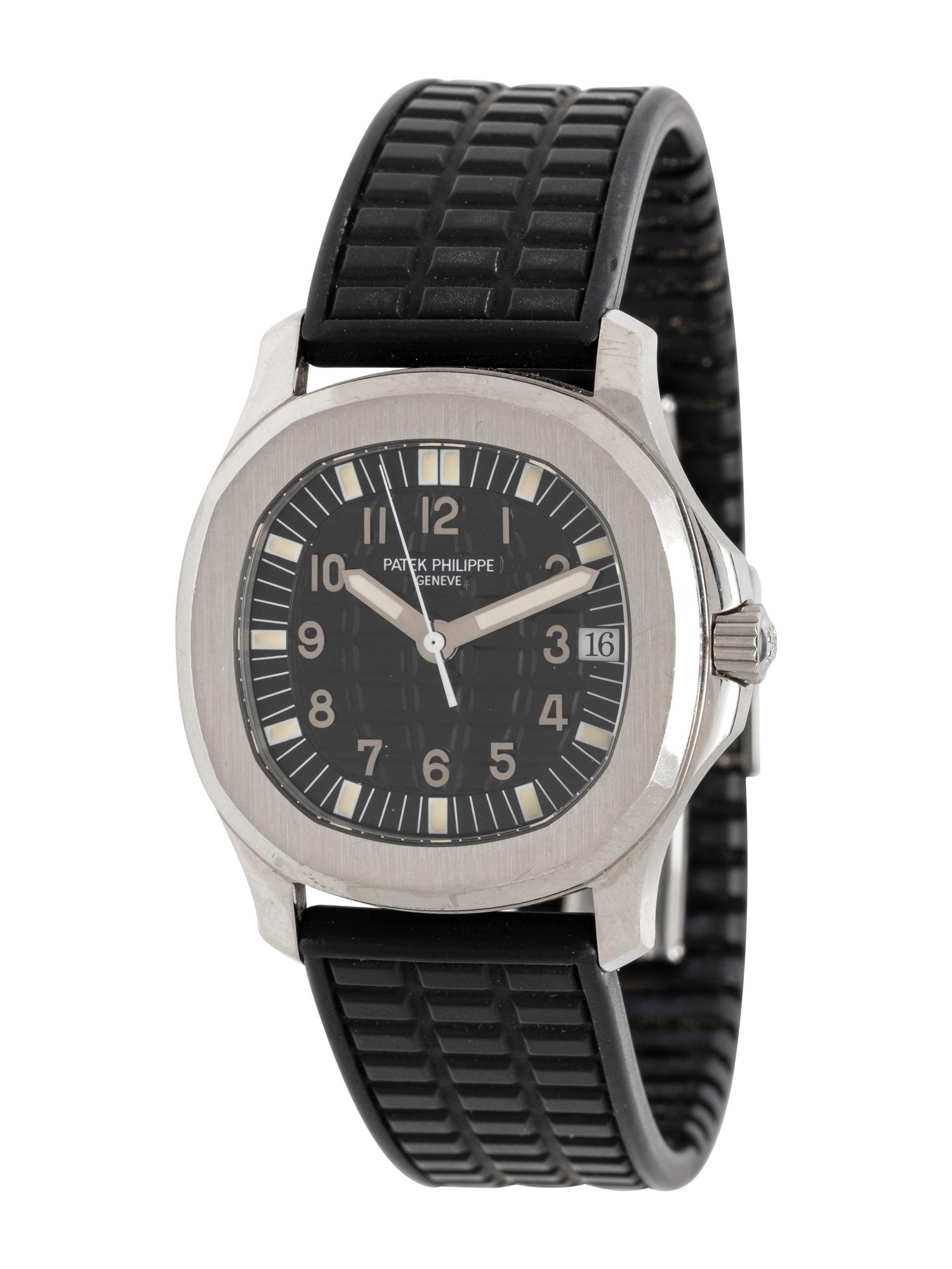 PATEK PHILIPPE, REF. 5060A-001 STAINLESS STEEL 'AQUANAUT' WATCH, RETAILED BY TIFFANY & CO., BOX & PAPERS