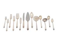 A 93-Piece American Silver Flatware Service — Watson Silver Co., Attleboro, MA